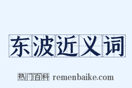 东波近义词是什么意思的图片